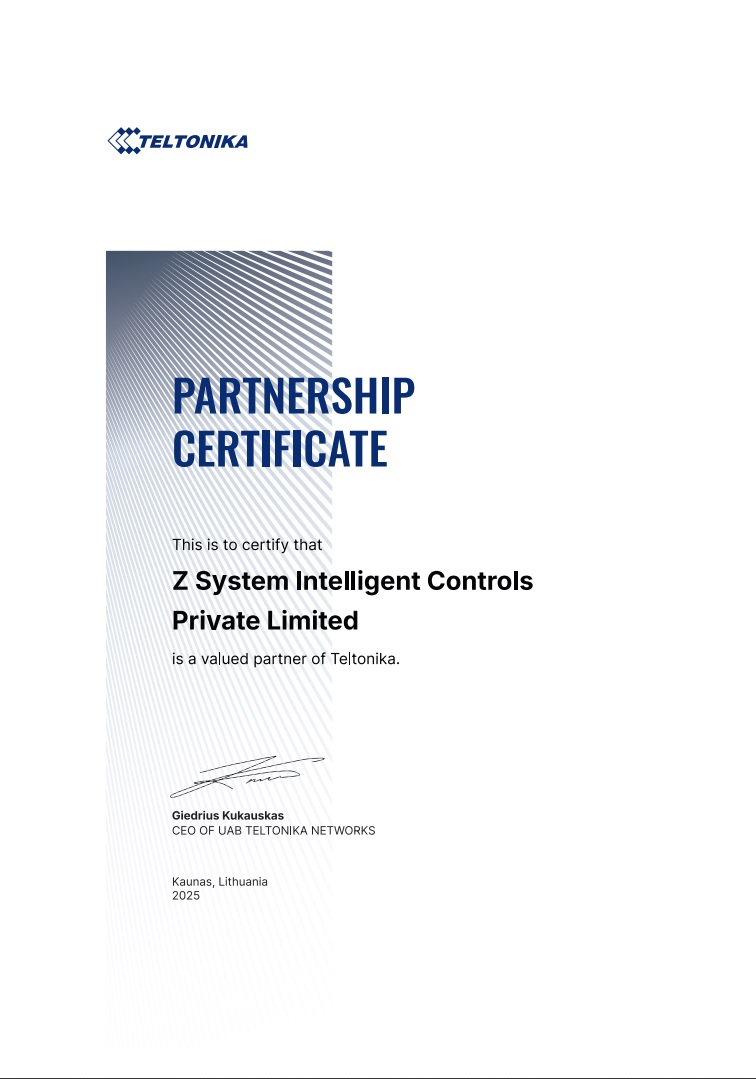 Teltonika Certificate