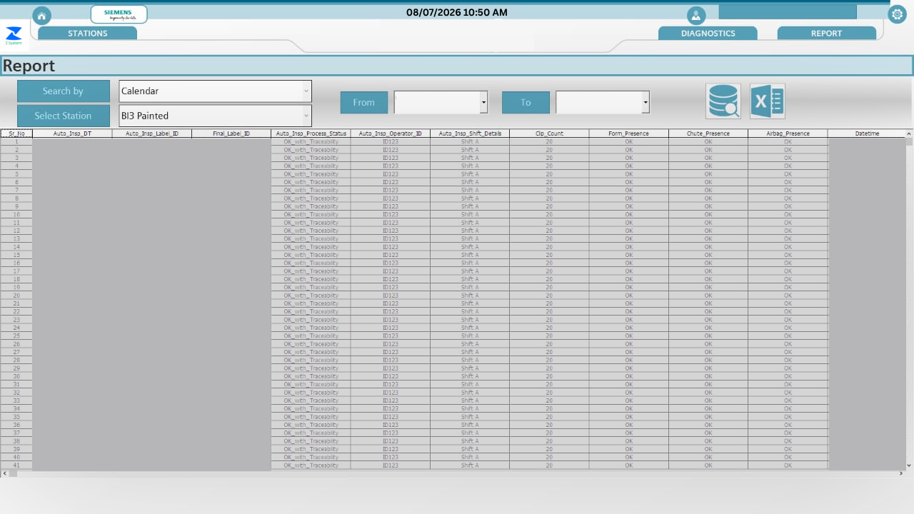 Traceability System - Detail